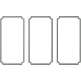 13.35 Sq. Ft. Unfinished Polyurethane Seville Panel Moulding Kit – Triple Panel Design for a Stunning Transformation