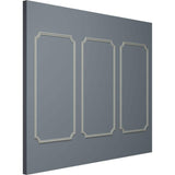 13.35 Sq. Ft. Unfinished Polyurethane Seville Panel Moulding Kit – Triple Panel Design for a Stunning Transformation