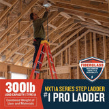 12 ft. Fiberglass Step Ladder (16 ft. Reach) with 300 lb. Type IA Duty Rating